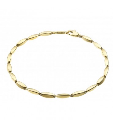 Bracciale Chimento Bamboo Classic Maglie Ovali Oro Giallo 19cm