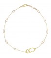 Chimento Woman's Necklace - Logo in Yellow Gold and 18K Rose Gold 39 cm - 0