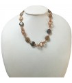 Della Rovere Woman's Necklace - in 925% Rosé Silver with Smoky Quartz - 0