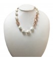 Della Rovere Woman's Necklace - in 925% Rosé Silver and Baroque Pearls 50 cm - 0