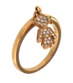 Crivelli Woman's Ring - Girl in 18k Rose Gold with Natural Diamonds - 0