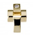 Pendente Chimento Croce - Tradition Gold in Oro Giallo 18 carati con Diamante Naturale