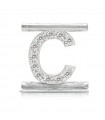 Charm Letter C Component for Eleonora Giordani Bracelet - in Silver 925 - 0