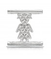 Charm Symbol Girl Component for Eleonora Giordani Bracelet - in Silver 925 - 0