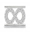 Charm Infinity Symbol Component for Eleonora Giordani Bracelet - in Silver 925 - 0