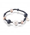 Lelune Glamour Divina Bracelet in Black Hematite and Pearls for Women - 0