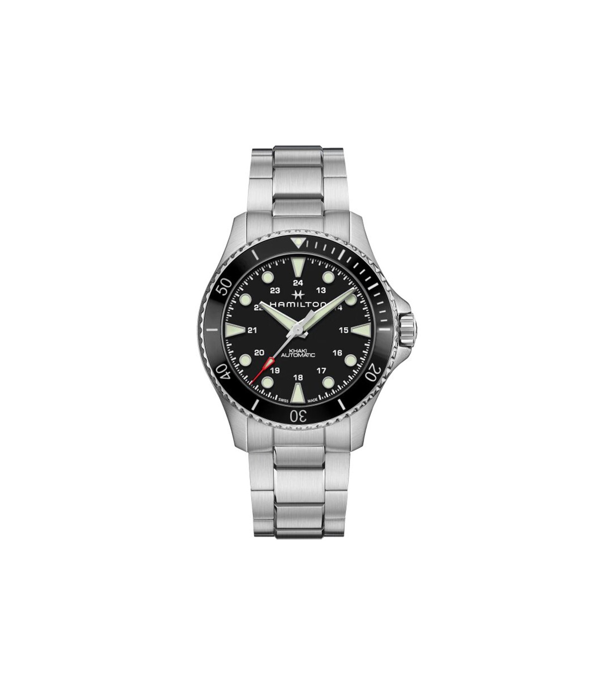 Hamilton khaki navy scuba black hot sale