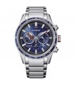 Citizen Men's Watch - Super Titanium Eco Drive Chrono CA4490 42mm Blue - 0