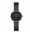 Orologio Daniel Wellington Donna - Petite Pressed Ashfield 24mm Nero