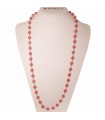 Rajola Woman's Necklace - Cecilia with Thulite and Biwa Pearls - 0