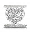 Charm Heart Symbol Component for Eleonora Giordani Bracelet - in Silver 925 - 0