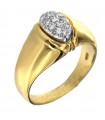 Picca Woman Ring - in Yellow Gold with Diamonds - 0