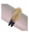 Rajola Woman's Bracelet - Nautica with Blue Agate and Biwa Pearls - 0