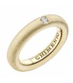 Chimento Woman's Ring - Forever Stack Me 01 in Satin 18K Yellow Gold with Natural Diamonds - 0