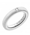 Chimento Woman's Ring - Forever Stack Me 01 in Satin 18K White Gold with Natural Diamonds - 0
