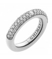 Chimento Woman's Ring - Forever Stack Me Demi Pavè in 18K White Gold with Natural Diamonds - 0