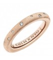 Chimento Woman's Ring - Forever Brio in 18K Rose Gold Satin with Natural Diamonds - 0