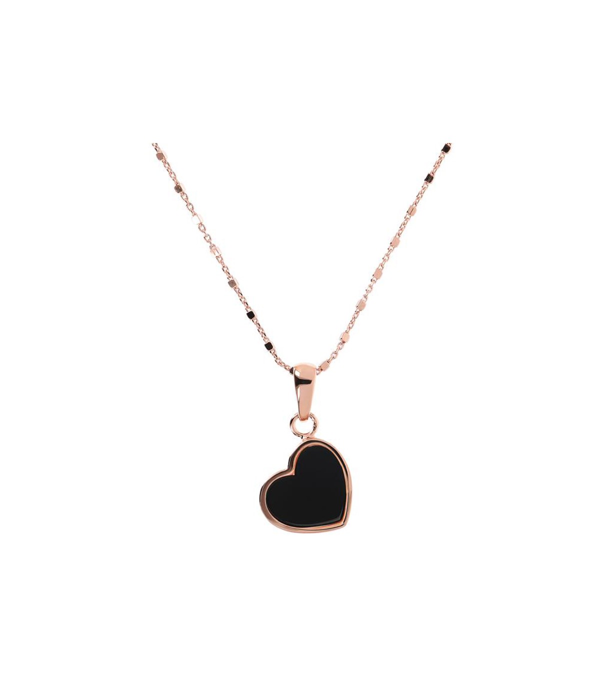 onyx heart necklace