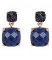 Bronzallure Woman's Earrings - Precious Pendants with Dumortierite - 0