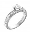 Giorgio Visconti Woman's Ring - in 18K White Gold with Natural Diamonds - 0