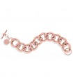 Unoaerre Woman's Bracelet - in Pink Bronze with 20cm Smooth Groumette Maxi Chain - 0