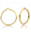 Unoaerre Woman's Earrings - Maxi Circle in Golden Bronze - 0