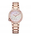 Citizen Woman's Watch - Lady Eco-Drive 30mm Rose Gold Mother of Pearl with Natural Diamond - 0