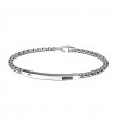 Zancan Men's Bracelet with Chain and Black Spinels - 0