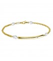 Zancan Bracelet for Men - Insignia Gold in Yellow Gold and White Gold with Anchors - 0