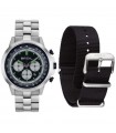 Special Pack Orologio Breil Uomo - X.Large Cronografo 46mm Nero con Cinturino