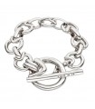 Uno de 50 Woman's Bracelet - Roundabout in Metal with T-Bar Chain - 0