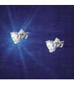 Chiara Ferragni Woman's Earrings - Diamond Heart Silver with White Heart Zircons - 0
