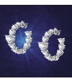 Chiara Ferragni Woman's Earrings - Diamond Heart Silver in Headband with White Heart Zircons - 0