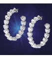 Chiara Ferragni Woman's Earrings - Diamond Heart Silver in Headband with White Heart Zircons - 0