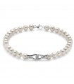 Miluna Woman's Bracelet - with Pearls and Element in 18K White Gold with Natural Diamonds - 0