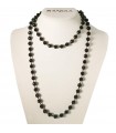 Rajola Woman's Necklace - Cecilia with Onyx and Black Spinel 120cm - 0