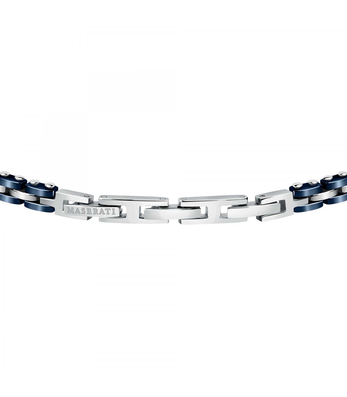 Maserati Gioielli Bracelet, Leather, Blue, Rose Gold PVD, JM223AVE16 -  Iguana Sell