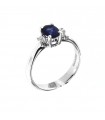 DAVITE & DELUCCHI WITH DIAMONDS AND SAPPHIRE RING - 0