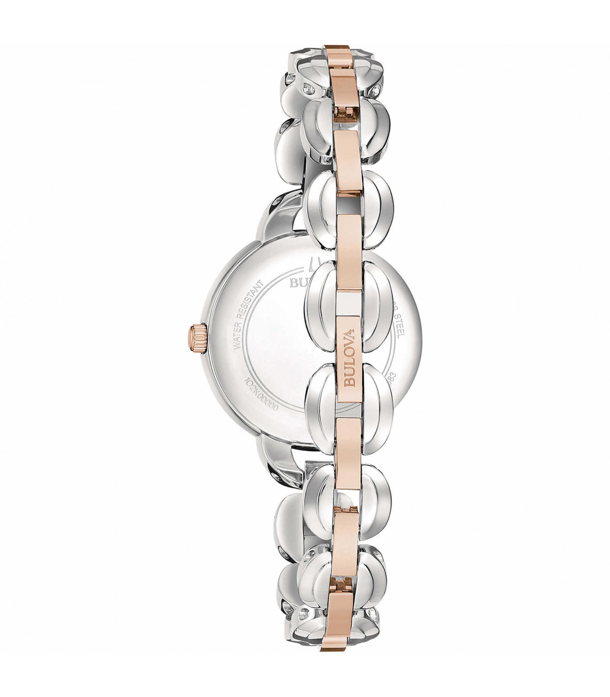 Bulova Ladies Watch - Classic Diamonds Only Time 28 mm Rose Gold Mother of  Pearl with Natural Diamonds - 0