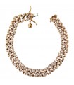 Picca Woman's Bracelet - Groumette in 18K Rose Gold with White Diamonds - 0