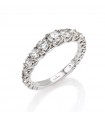 Riviere Crieri Ring - Elegance Fantasia in 18K White Gold with Natural Diamonds - 0