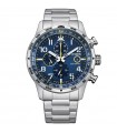 Citizen Men's Watch - Aviator Eco-Drive Chronograph 43mm Blue Yellow - 0