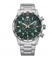 Citizen Men's Watch - Aviator Eco-Drive Chronograph 43mm Green Red - 0