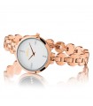 Orologio Hoops Donna - Chain Rose Gold Solo Tempo 30mm Bianco