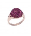 Buonocore Seal Pavé ring with rubies for woman - 0