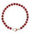 Bronzallure Woman's Bracelet - Tennis with Red Hearts - 0