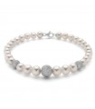 Miluna Woman's Bracelet - with Pearls and Diamond Boule - 0