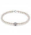 Miluna Woman's Bracelet - with Pearls and Diamond Boule - 0