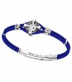 Zancan Bracelet for Men - Regatta in Blue Kevlar with Compass Rose - 0