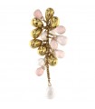 Marco Bicego Woman's Pendant - Acapulco in 18K Yellow Gold with Rose Quartz - 0